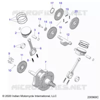 ENGINE, PISTON AND ALBERO MOTORE