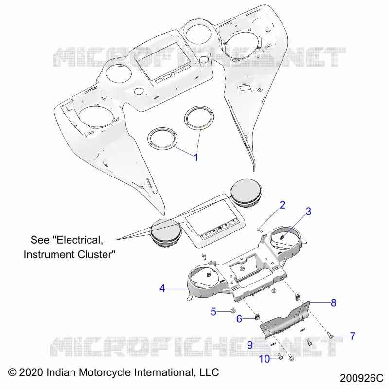 CARENATURA ASM, INSTRUMENT PANEL MNTG.