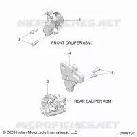 BRAKES, PINZA FRENO ANTERIORE AND REAR