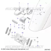 TARGA SUPPORTO/REAR LIGHT HOUSING