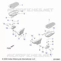 CHASSIS, FLOORBOARD, PASSENGER