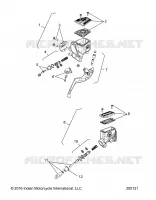 FRENOS, MASTER CYL., FRONT AND REAR