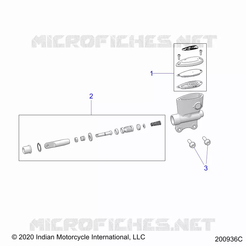 FRENO POSTERIORE, MASTER CYLINDER