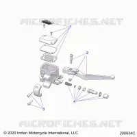 FRENO ANTERIORE, LEVER AND MASTER CYLINDER