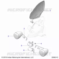 ELETTRICO, TURN SIGNAL, REAR AND TAILLIGHT