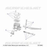 FRENO ANTERIORE, LEVER AND MASTER CYLINDER