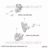BRAKES, PINZA FRENO ANTERIORE AND REAR