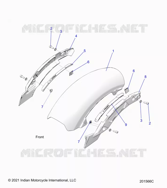 BODY, FENDER,REAR