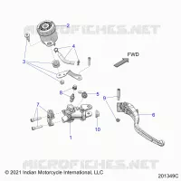 BRAKES, CILINDRO PRINCIPALE, FRONT