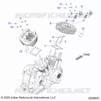 ENGINE, TESTA CILINDRO ASM.