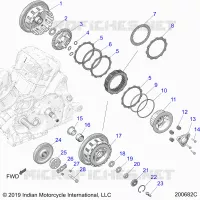 TRASMISSIONE, CLUTCH AND PRIMARY DRIVE