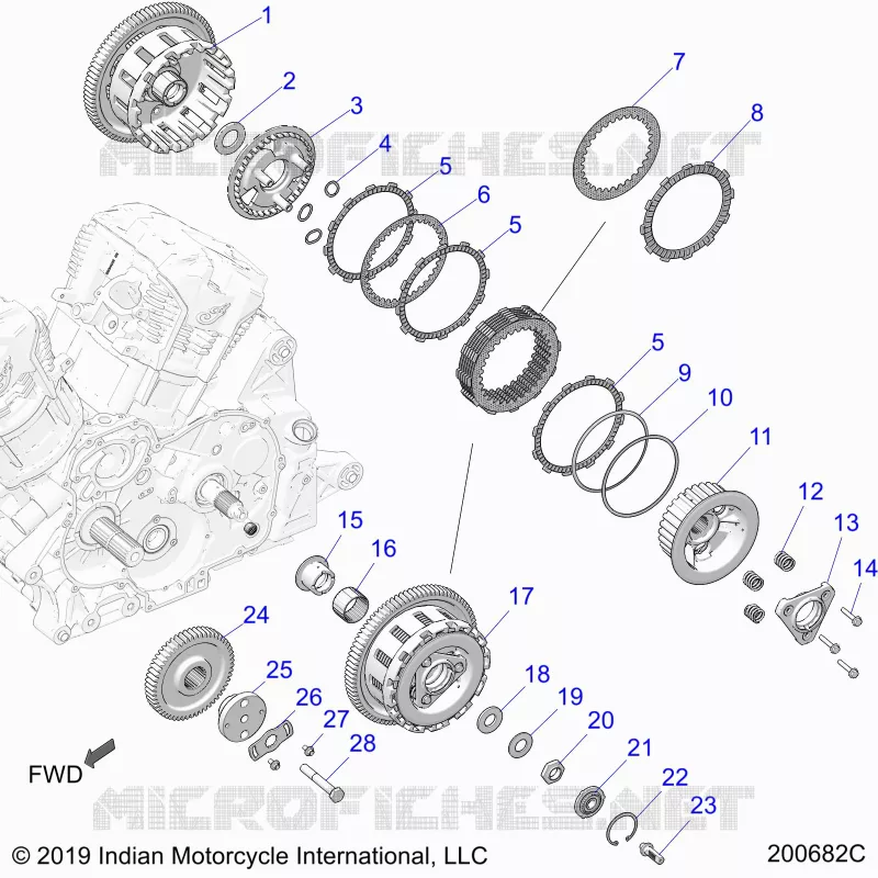 TRASMISSIONE, CLUTCH AND PRIMARY DRIVE