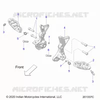 TELAIO, DRIVER FOOTPEGS