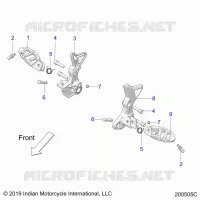 TELAIO, DRIVER FOOTPEGS