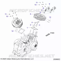 ENGINE, TESTA CILINDRO ASM.