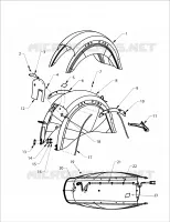 REAR FENDER ASSEMBLY - N121C/V/D ALL OPTIONS (INDIANFENDERRR12CC)