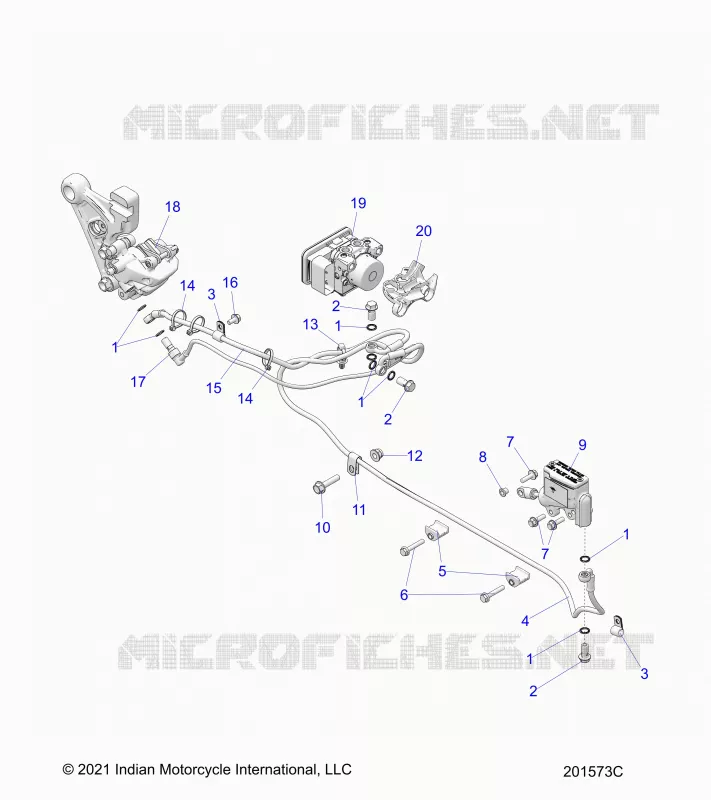 FRENO POSTERIORE ASM., W/ABS
