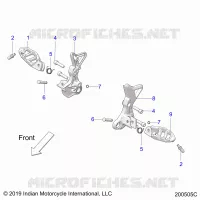 TELAIO, DRIVER FOOTPEGS