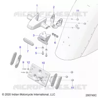 TARGA SUPPORTO/REAR LIGHT HOUSING