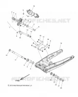 SOSPENSIONE POSTERIORE ASM., SWING ARM AND SHOCK