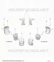 ELETTRICO, SWITCH CONTROLS, LH/RH
