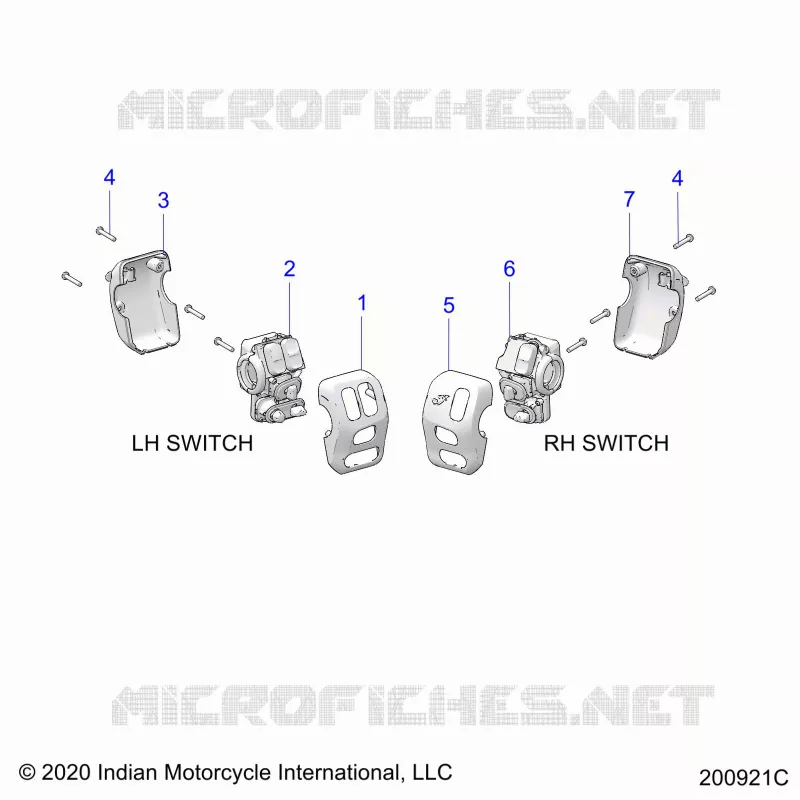 ELETTRICO, SWITCH CONTROLS, LH/RH