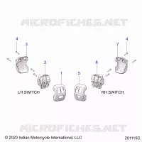 ELETTRICO, SWITCH CONTROLS, LH/RH