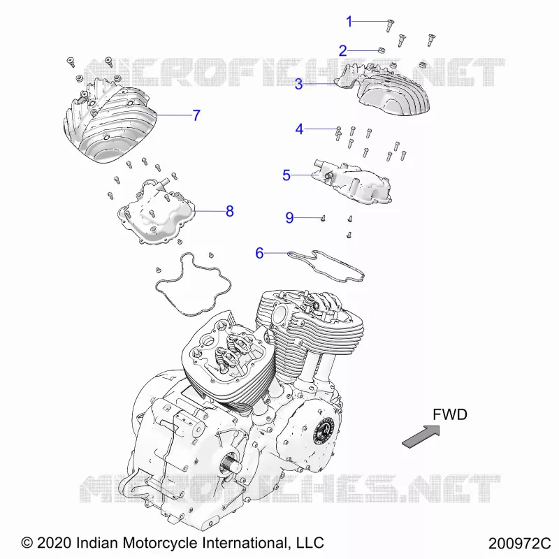 MOTORE, ROCKER COVERS