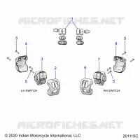 ELETTRICO, SWITCH CONTROLS, LH/RH