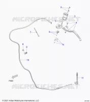 CONTROLS, LEVA FRIZIONE AND CABLE