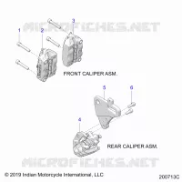 BRAKES, PINZA FRENO ANTERIORE AND REAR