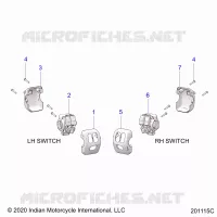 ELETTRICO, SWITCH CONTROLS, LH/RH