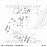 TARGA SUPPORTO/REAR LIGHT HOUSING
