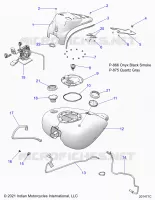 SISTEMA DI ALIMENTAZIONE CARBURANTE, FUEL TANK ASM.