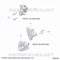 BRAKES, PINZA FRENO ANTERIORE AND REAR