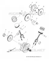 ENGINE, PISTON AND ALBERO MOTORE
