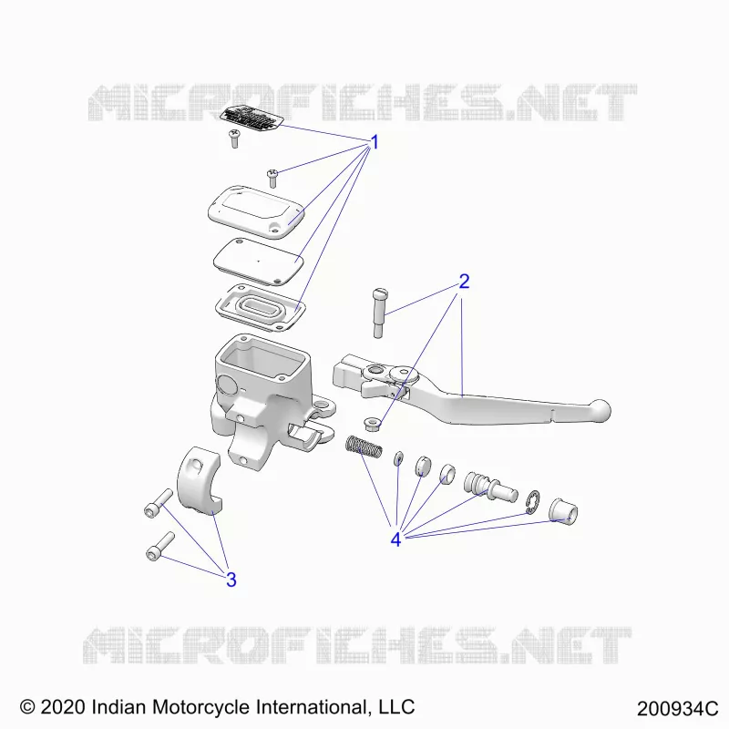FRENO ANTERIORE, LEVER AND MASTER CYLINDER