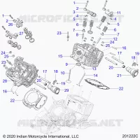 ENGINE, TESTA CILINDRO, CAMSHAFT AND VALVE ASM.