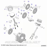 ENGINE, PISTON AND ALBERO MOTORE