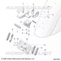 TARGA SUPPORTO/REAR LIGHT HOUSING