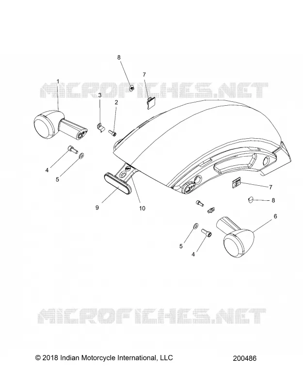 ELECTRICAL, REAR TURN SIGNALS AND REFLECTOR