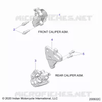 BRAKES, PINZA FRENO ANTERIORE AND REAR