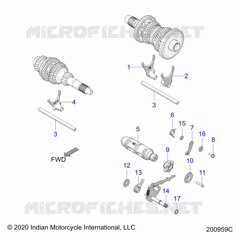 DRIVE TRAIN, FORCHE SHIFT AND DRUM