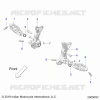 TELAIO, DRIVER FOOTPEGS