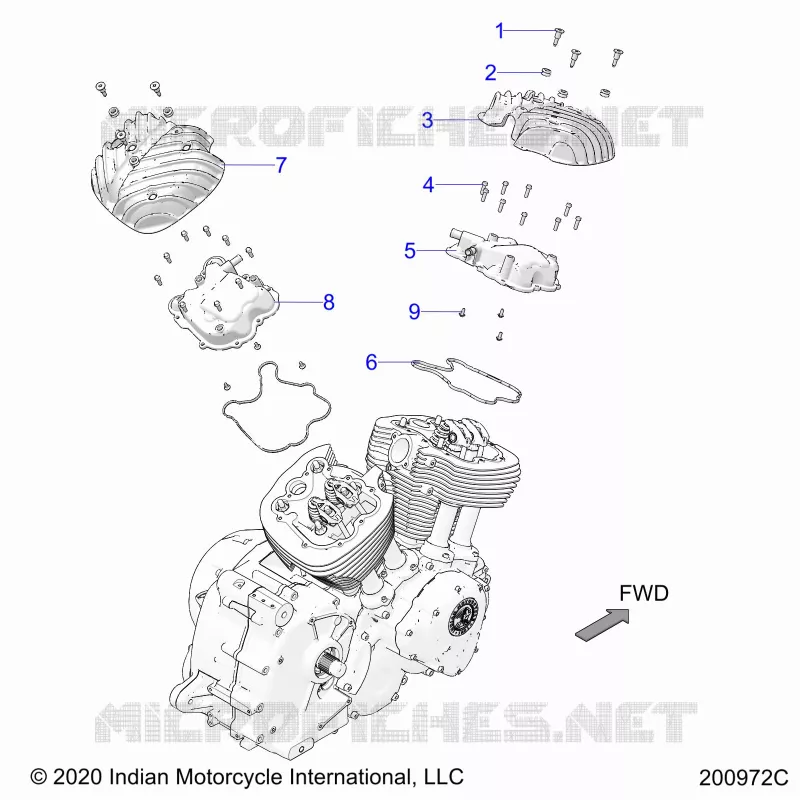 MOTORE, ROCKER COVERS