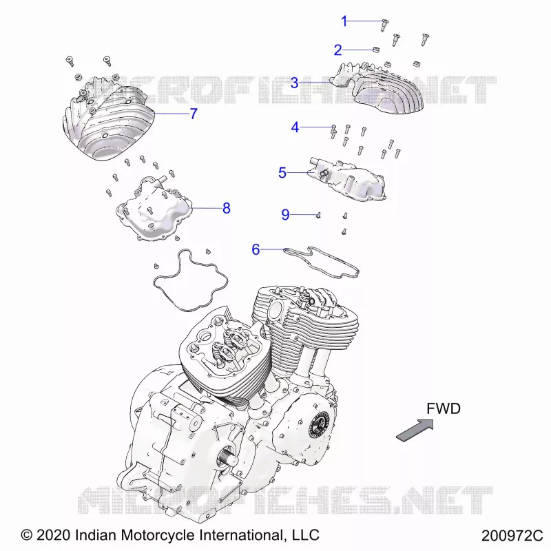 MOTORE, ROCKER COVERS