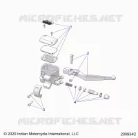 FRENO ANTERIORE, LEVER AND MASTER CYLINDER