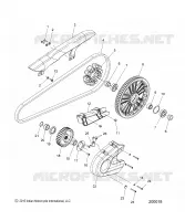 TRASMISSIONE, SPROCKETS, GUARDS AND BELT