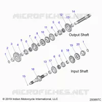 TRASMISSIONE, INPUT/OUTPUT SHAFT ASM.