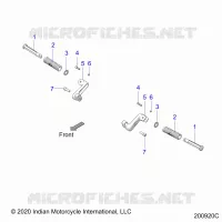 CHASSIS, FOOTPEG, PASSENGER